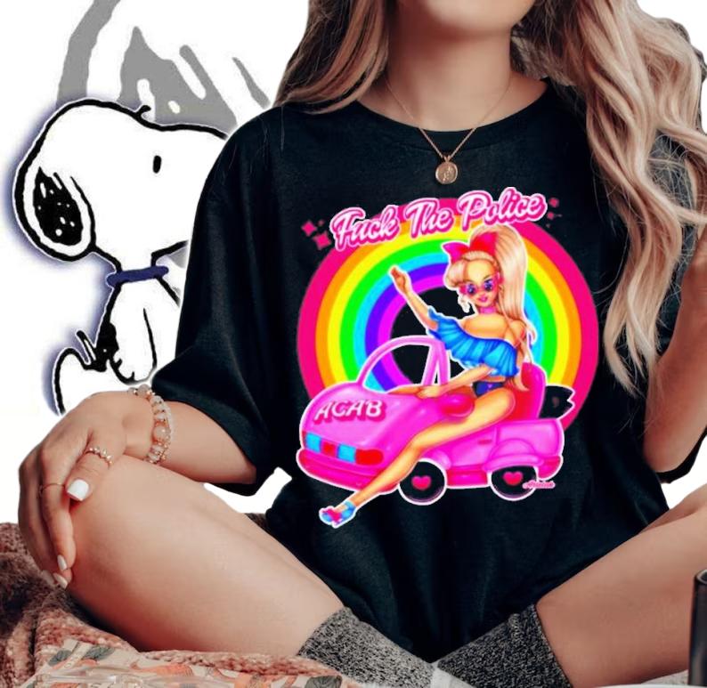Fuck The Police Dolly Jodie Sweetin T-Shirt t-shirt woman shirt