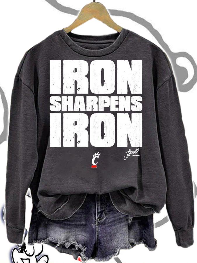 Iron Sharpens Iron Luke Fickell Cincinnati Bearcats Football T-Shirt t-shirt