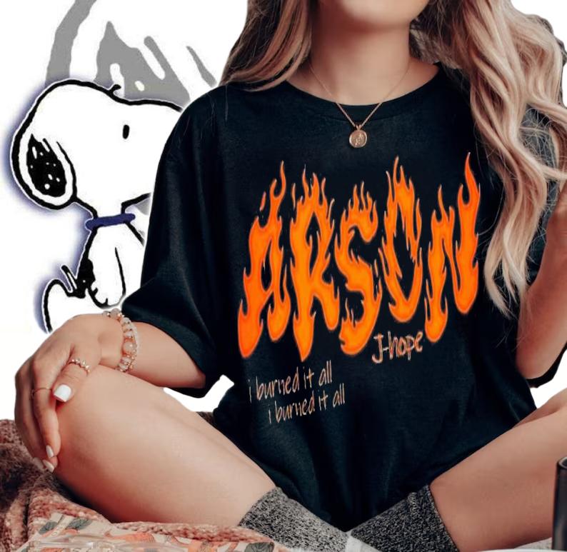 J-Hope I Burned It All T-Shirt t-shirt