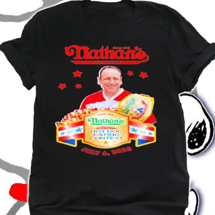 Joey Chestnut Champion Nathan's Famous Hot Dog Eating Contest Shirt t-shirt
