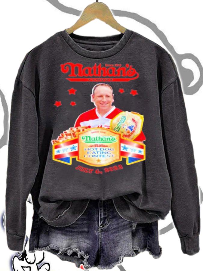 Joey Chestnut Champion Nathan's Famous Hot Dog Eating Contest Shirt t-shirt
