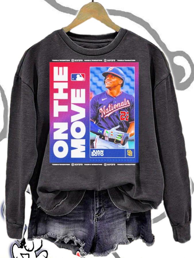 Juan Soto On The Move San Diego Padres Shirt t-shirt sweatshirt