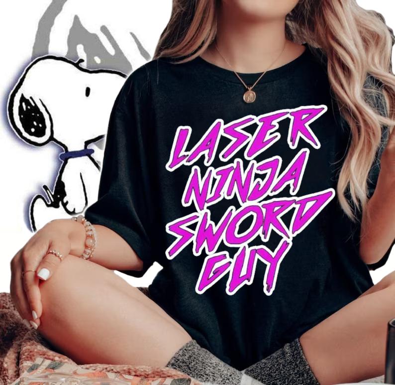 Laser Ninja Sword Guy Shirt t-shirt