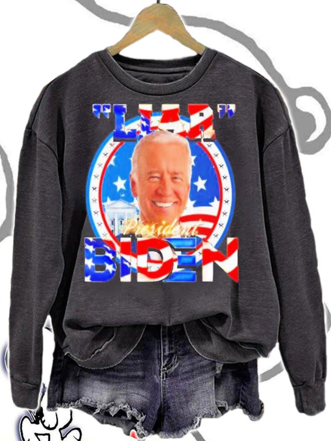 Liar President Joe Biden Dementia Sarcastic Political T-Shirt t-shirt sweatshirt