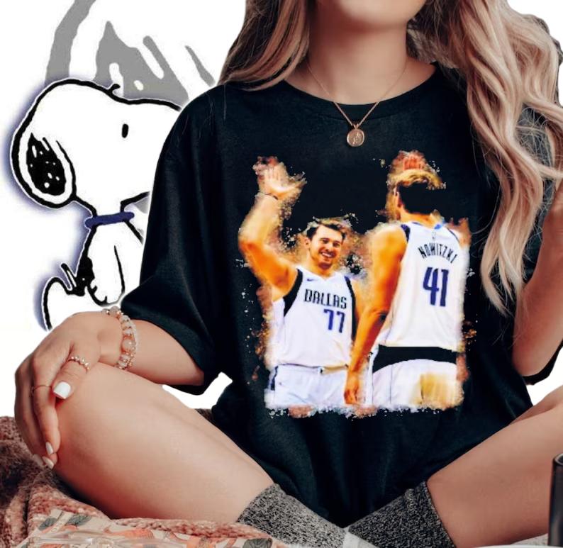 Luka Doncic And Dirk Nowitzki Shirt t-shirt woman shirt
