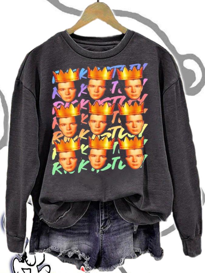 Rick Astley King T-Shirt t-shirt sweatshirt