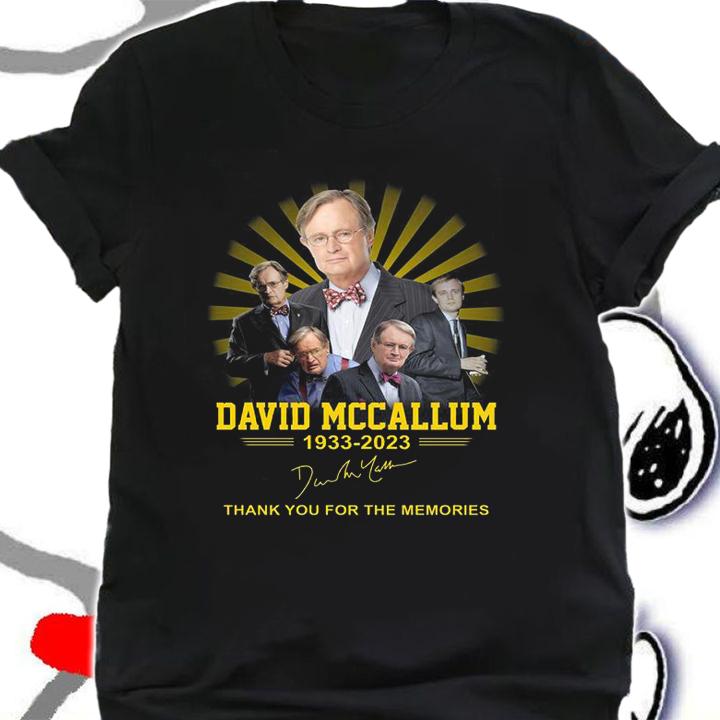 David McCallum 1933-2023 Signature Thank You For The Memories t-shirt shirt