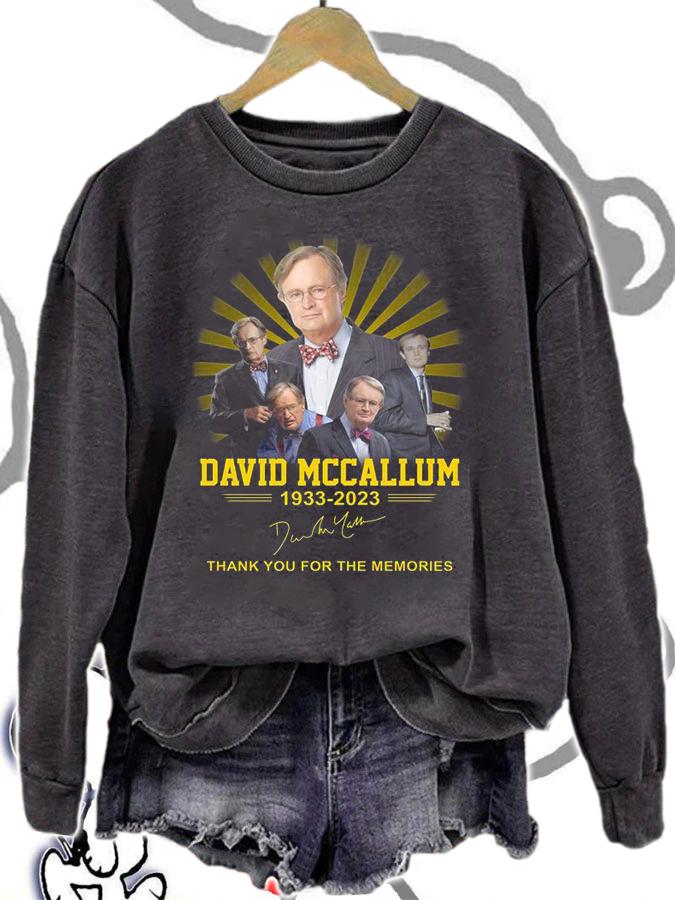 David McCallum 1933-2023 Signature Thank You For The Memories t-shirt sweatshirt
