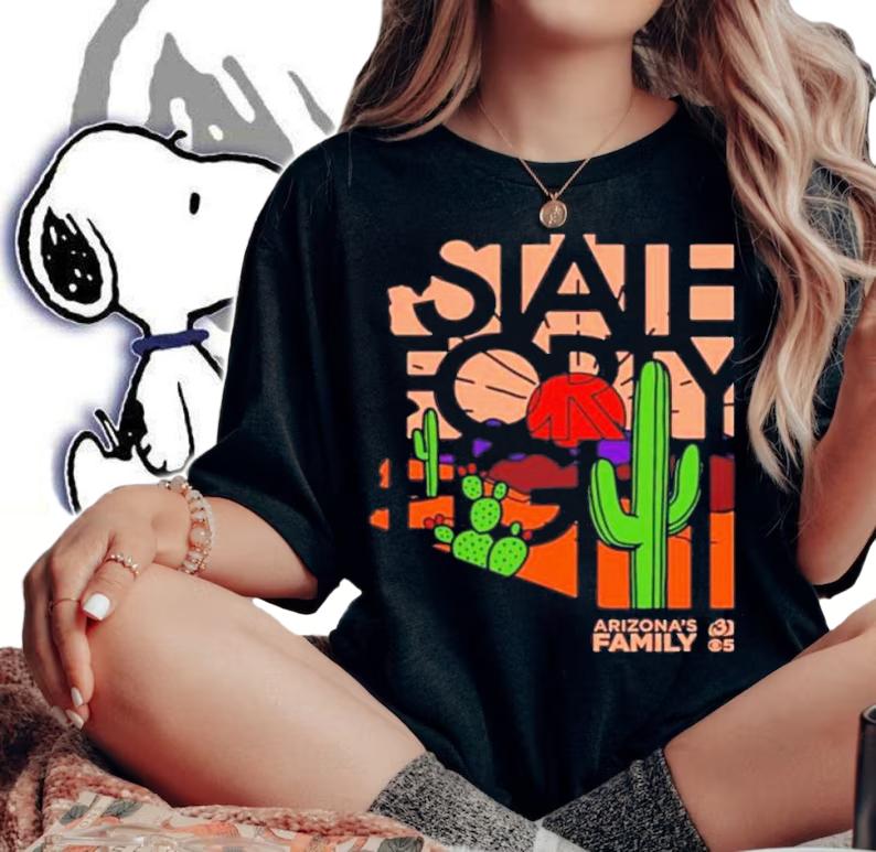 Saguaro Arizona's Family X State Forty Eight Shirt t-shirt