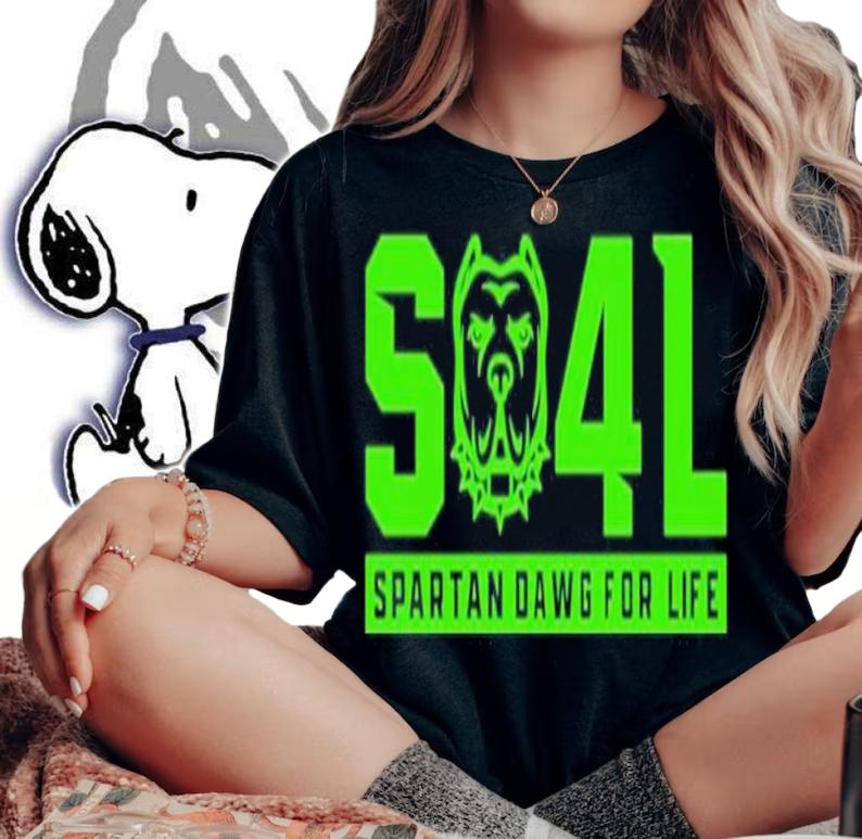 Sd4l Spartan Dawg For Life Mel Tucker Shirt t-shirt woman shirt