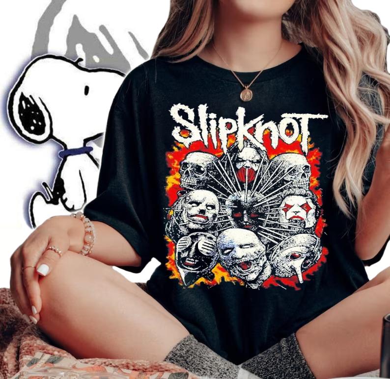 Slipknot band metal shirt t-shirt woman shirt