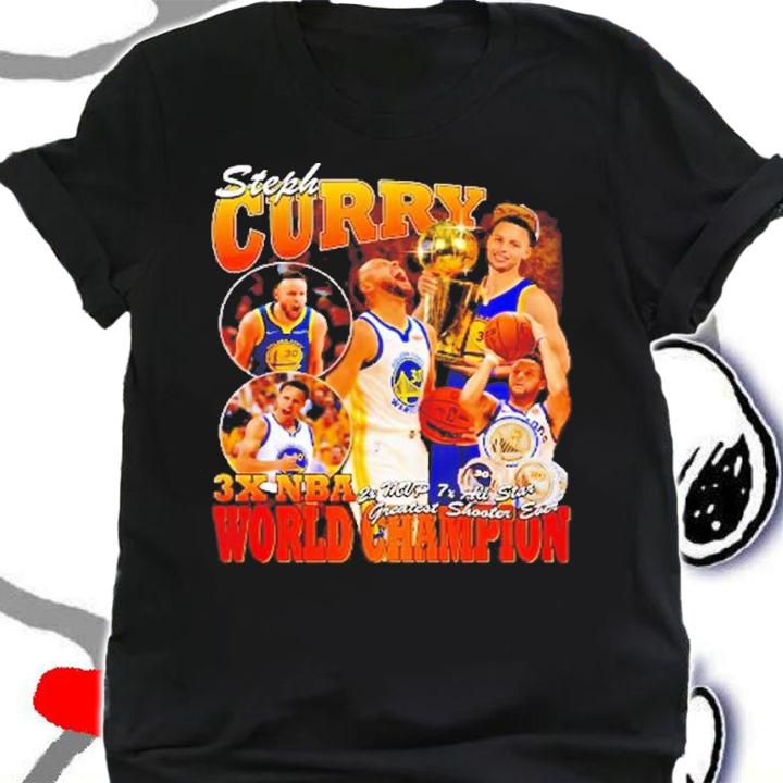 Stephen Curry 3x NBA World Champion Vintage Shirt t-shirt