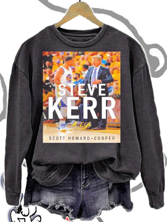 Steve Kerr A Life Scott Howard-Cooper Shirt t-shirt
