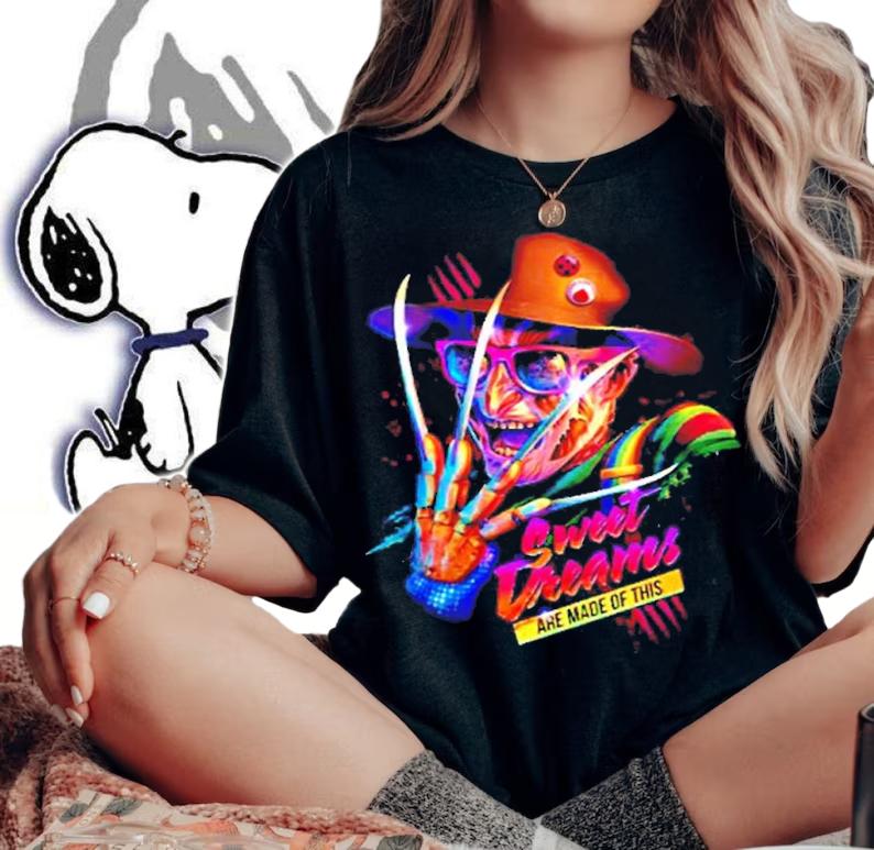 Sweet Dreams Are Made Of This Freddy Krueger Retro Art shirt t-shirt