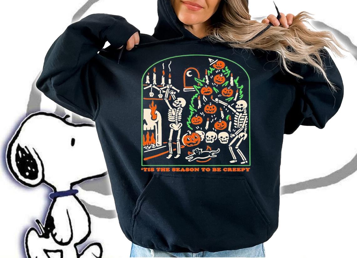 Tis The Season To Be Creepy Dead Inside Halloween T-Shirt t-shirt