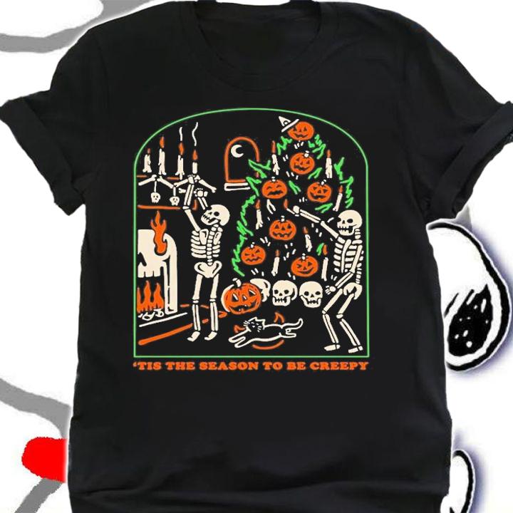 Tis The Season To Be Creepy Dead Inside Halloween T-Shirt t-shirt