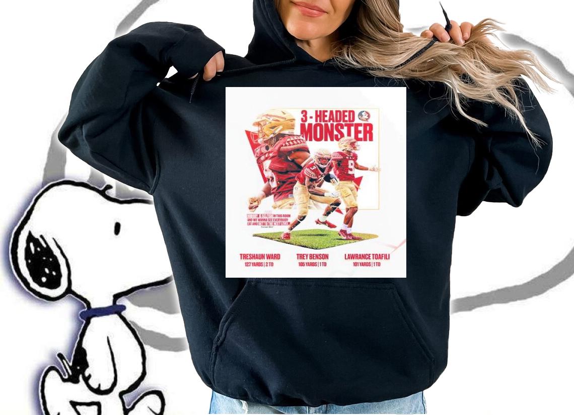 Treshaun Ward 3-Headed Monster Shirt t-shirt hoodie