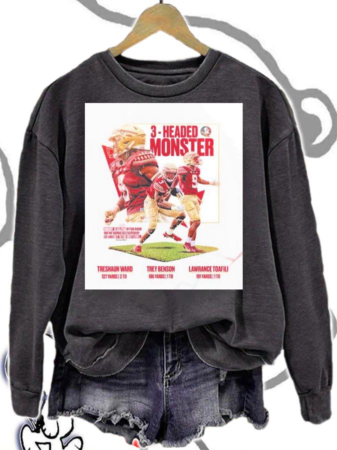Treshaun Ward 3-Headed Monster Shirt t-shirt sweatshirt