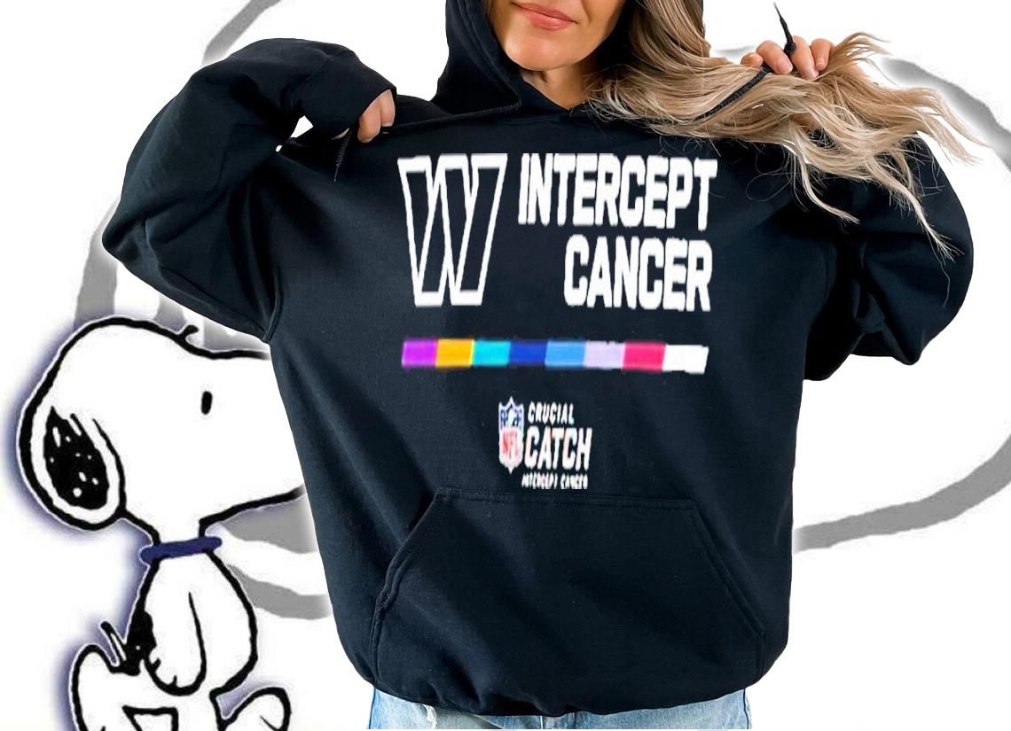 Washington Commanders Intercept Cancer NFL Crucial Catch 2022 Shirt t-shirt