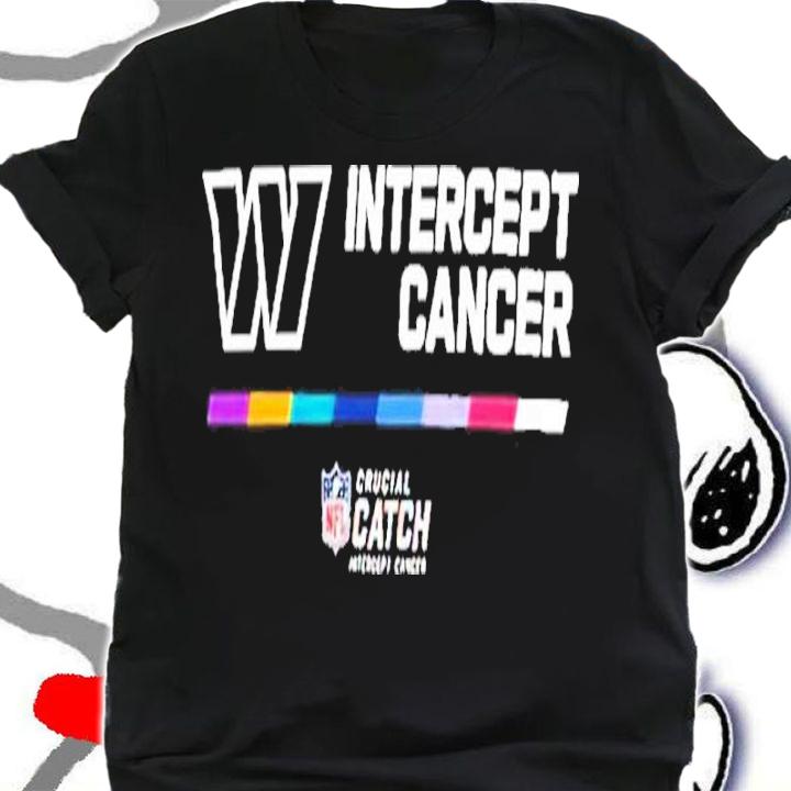 Washington Commanders Intercept Cancer NFL Crucial Catch 2022 Shirt t-shirt