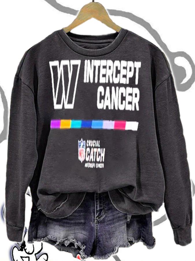 Washington Commanders Intercept Cancer NFL Crucial Catch 2022 Shirt t-shirt