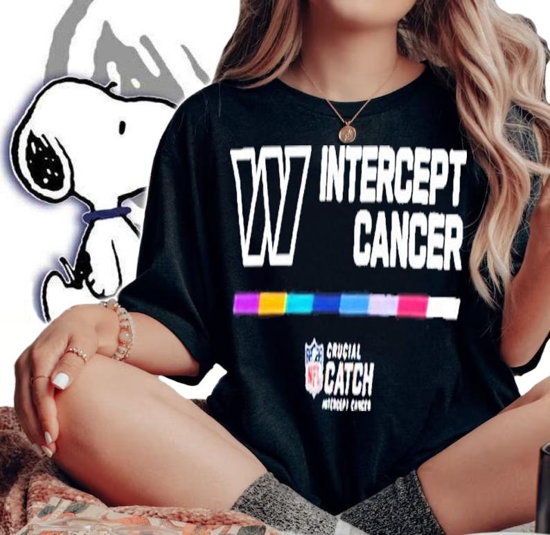 Washington Commanders Intercept Cancer NFL Crucial Catch 2022 Shirt t-shirt