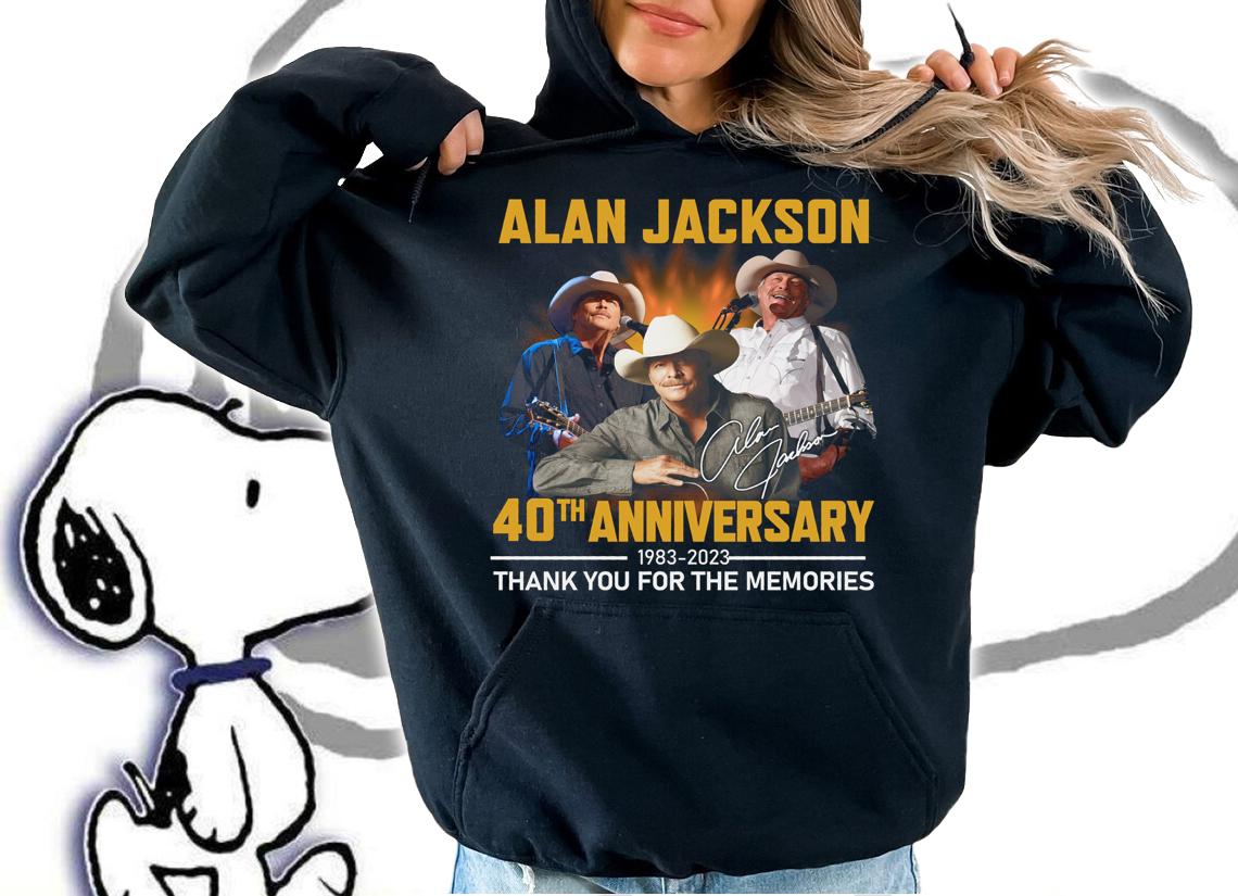 40th Anniversary Alan Jackson 1983-2023 Signature t-shirt