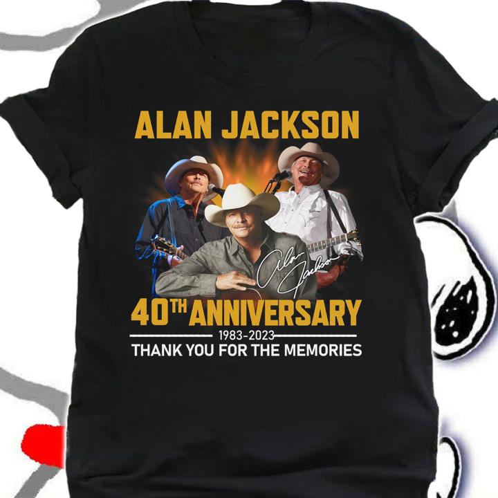 40th Anniversary Alan Jackson 1983-2023 Signature t-shirt