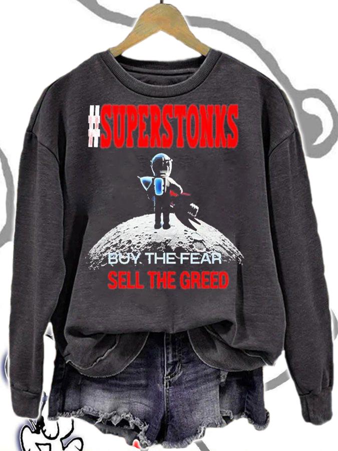 Super Stonks Astronaut To The Moon Funny PJ T-Shirt t-shirt