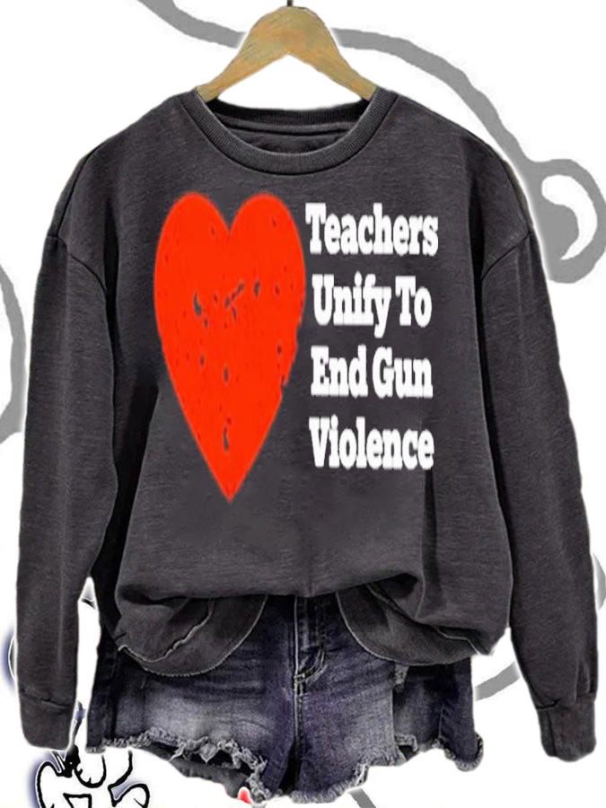Teachers Unify To End Gun Violence Shirt t-shirt