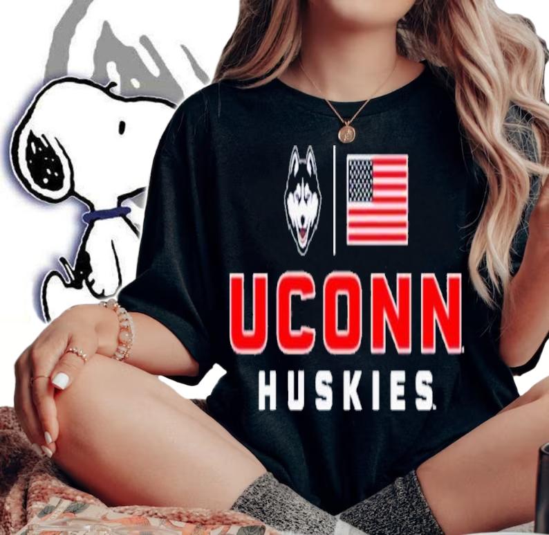 Uconn Huskies Old Glory Youth Shirt t-shirt woman shirt