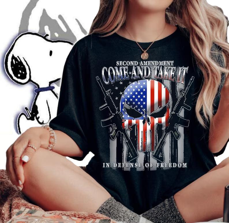 2nd Amendment Come And Take It In Defense Of Freedom T-Shirt t-shirt woman shirt