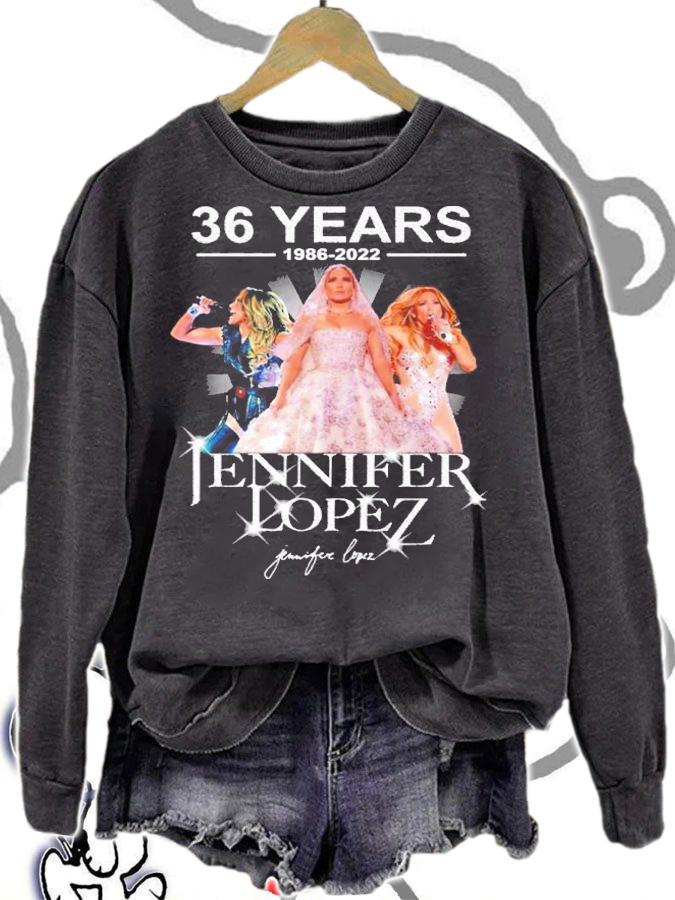 36 Years 1986-2022 Jennifer Lopez Signatures Shirt t-shirt