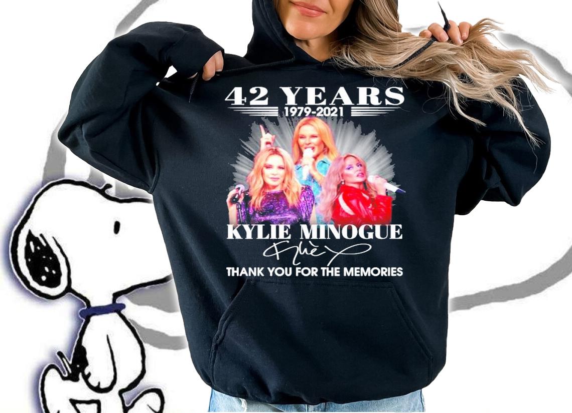 42 years 1979-2021 Kylie Minogue signature shirt t-shirt hoodie