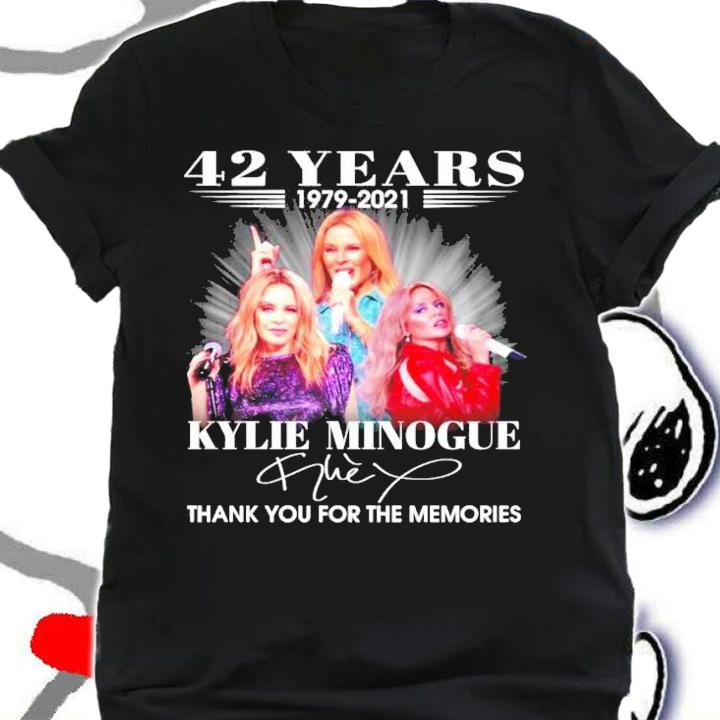 42 years 1979-2021 Kylie Minogue signature shirt t-shirt shirt