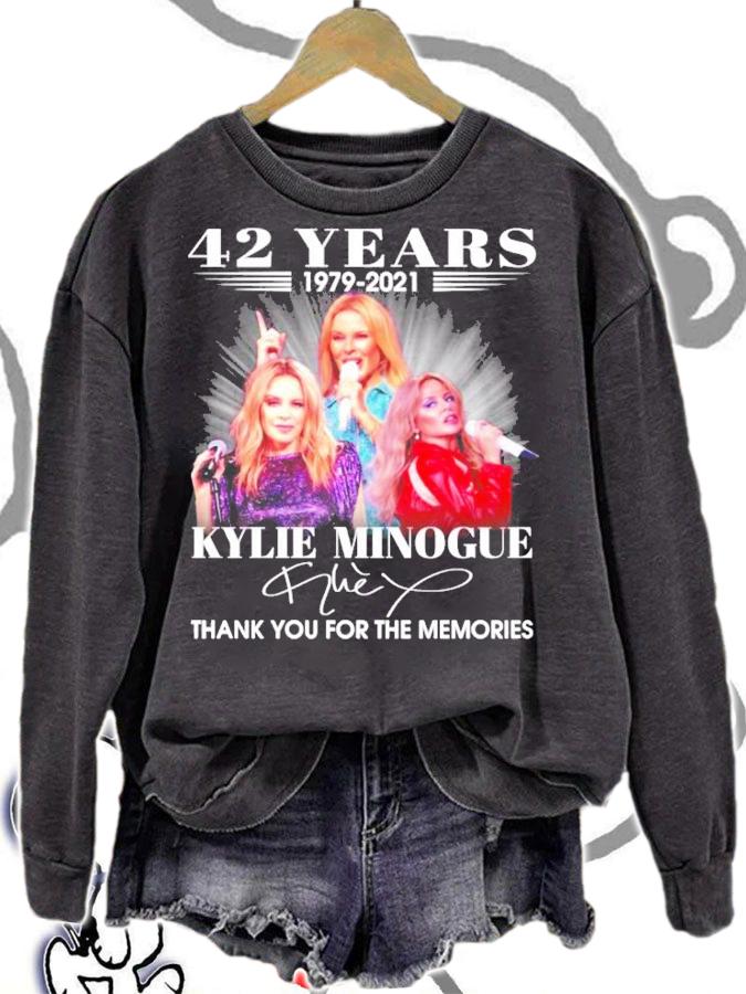 42 years 1979-2021 Kylie Minogue signature shirt t-shirt sweatshirt