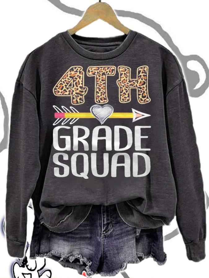 4Th Grade Squad Teacher Student Fourth Grade Back To School Shirt t-shirt
