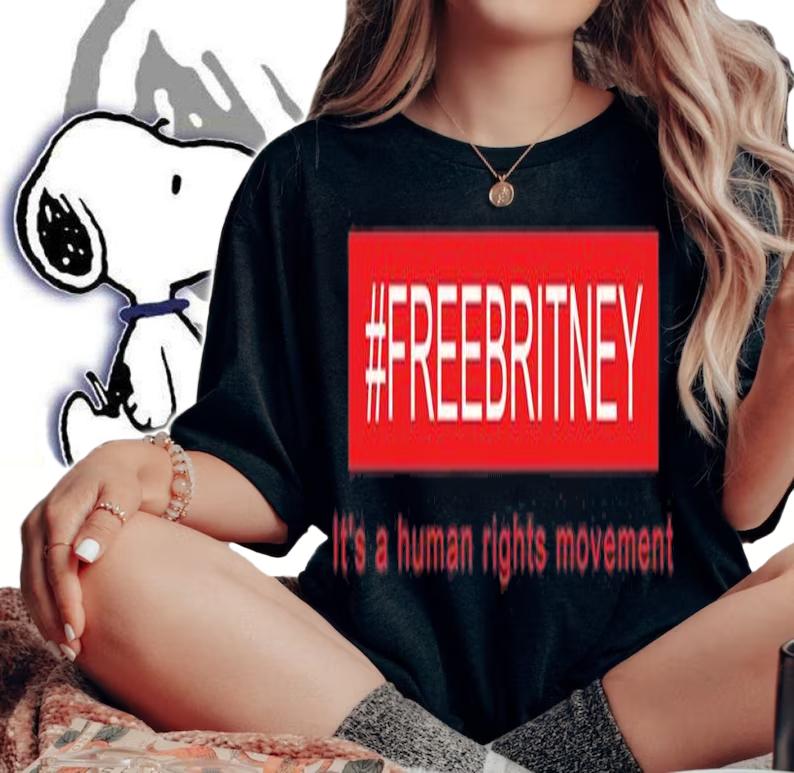 #FreeBritney Free Britney It's A Human Rights Movement T-Shirt t-shirt
