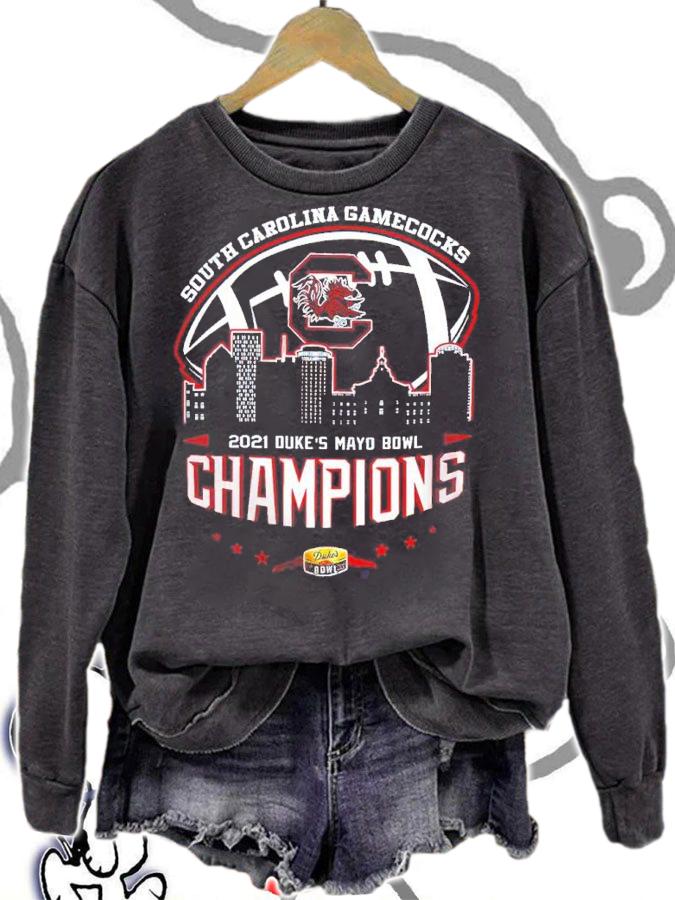 2021 Duke's Mayo Bowl Champions NCAA Graphic South Carolina Gamecocks shirt t-shirt sweatshirt