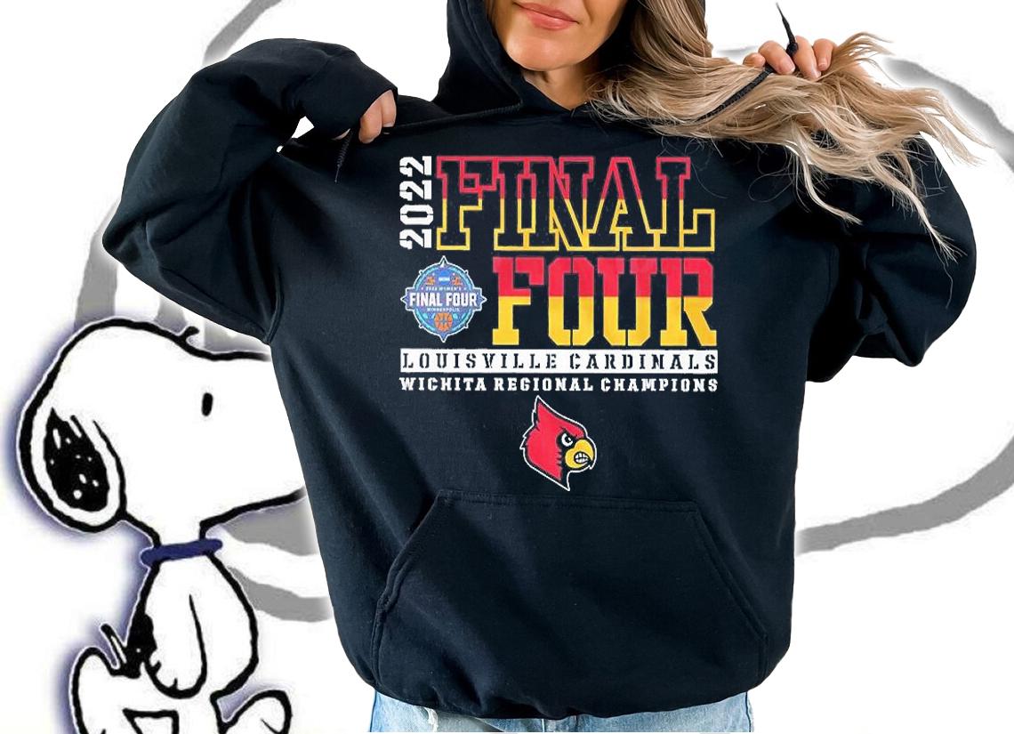 2022 Final Four Women's Basketball Louisville Cardinals Wichita Regional Champions T-Shirt t-shirt hoodie