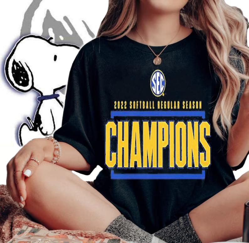 2022 SEC Softball Regular Season Champions T-Shirt t-shirt woman shirt