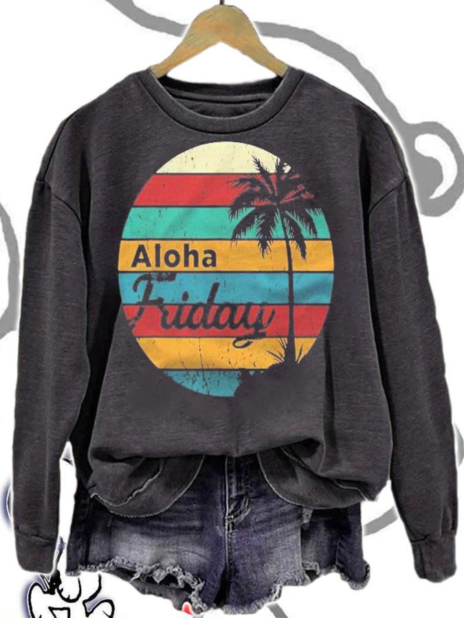 Aloha Friday Hawaiian Sunset Shirt t-shirt sweatshirt