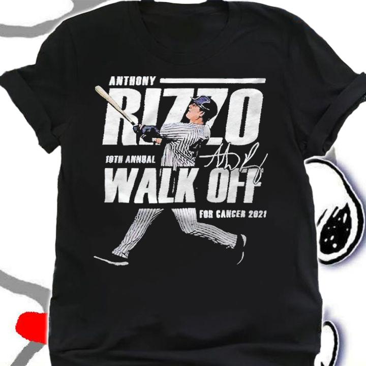 Anthony Rizzo 10th annual walk off for cancer 2021 signature T-shirt t-shirt
