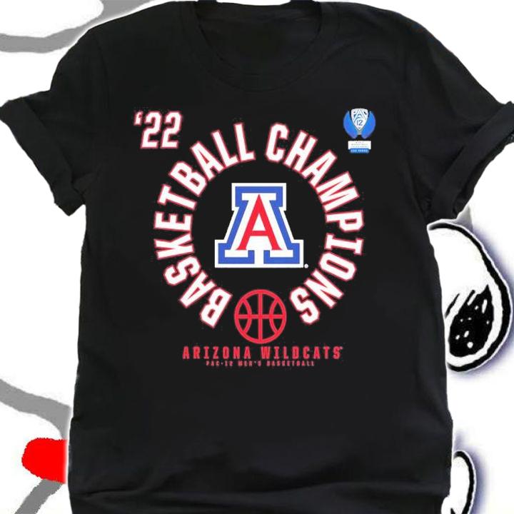 Arizona Wildcats 2022 PAC-12 Men's Basketball Conference Tournament Champions shirt t-shirt