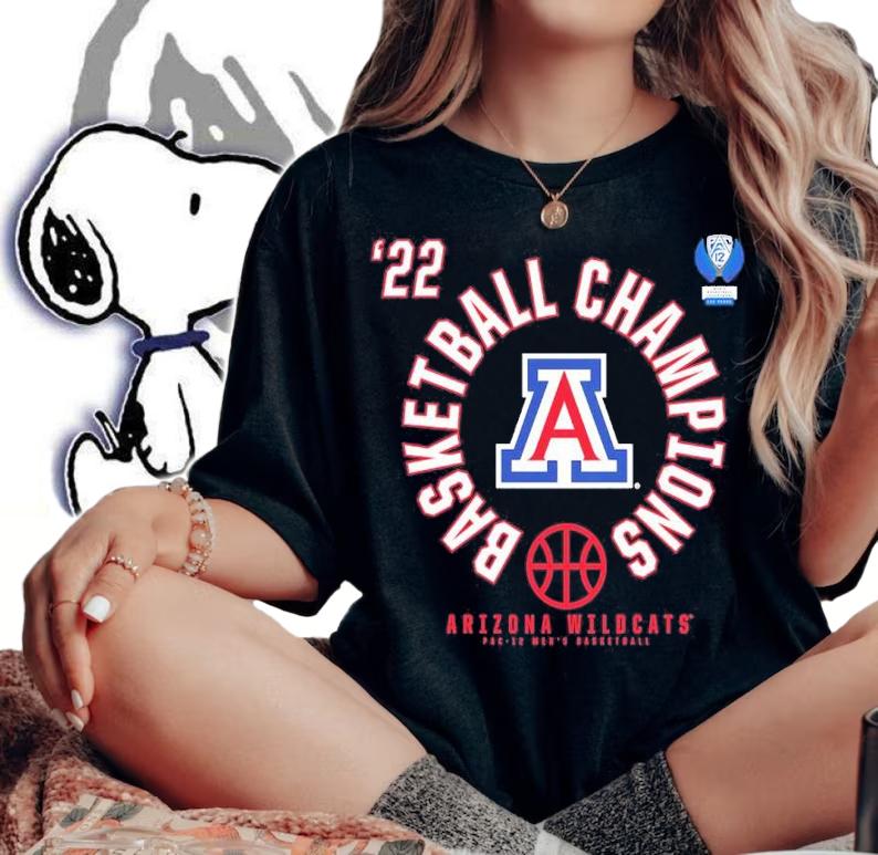 Arizona Wildcats 2022 PAC-12 Men's Basketball Conference Tournament Champions shirt t-shirt