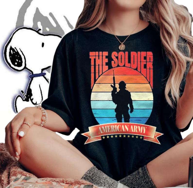 Army American Vintage Retro Style Shirt t-shirt