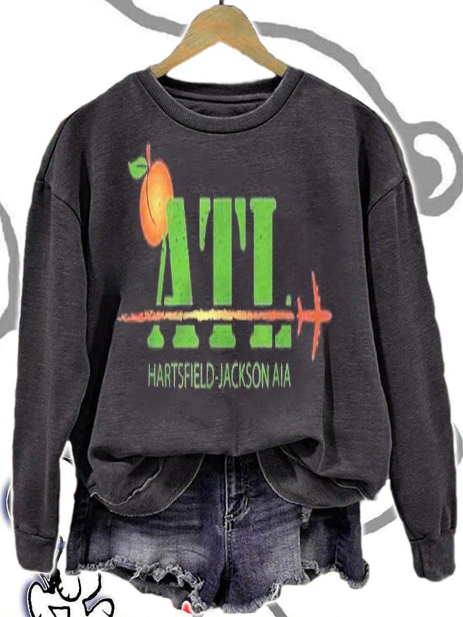 Atlanta Peach Atl Georgia Airport Code Shirt t-shirt