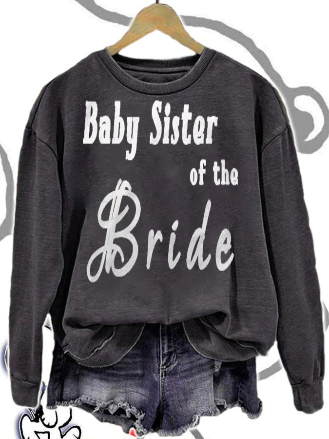 Baby Sister Of The Bride Wedding T-shirt t-shirt