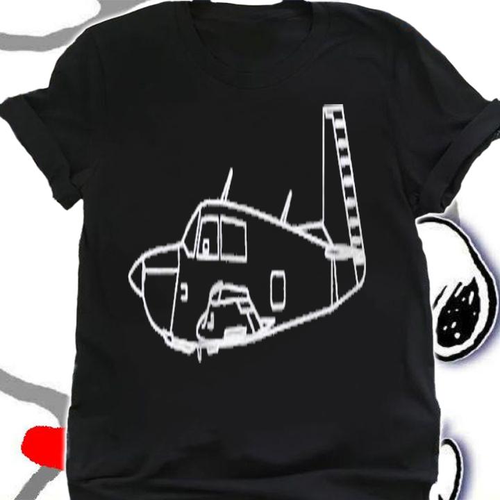 Backwards Tail K Model Airplane Shirt t-shirt