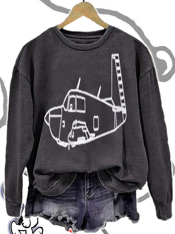 Backwards Tail K Model Airplane Shirt t-shirt